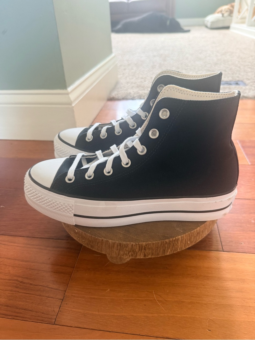 Converse Chuck Taylor All Star Lift Platform High Top Black White Women’s - Picture 3 of 10
